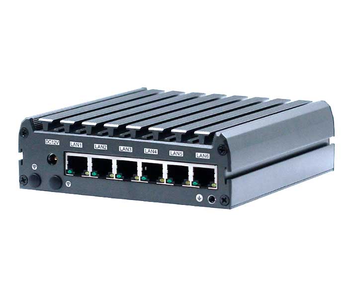 6 Lan Firewall Mini PC J1900 J1800 E3845 DDR3 8GB Ram 1*Com Nano Mini PC